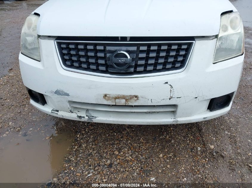 2007 Nissan Sentra 2.0 VIN: 3N1AB61E37L708318 Lot: 39804094