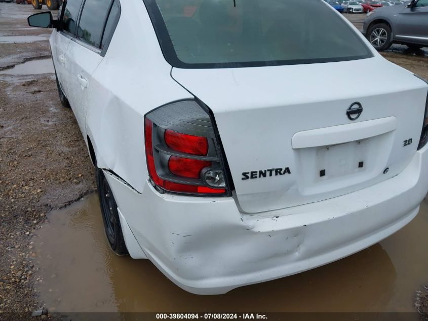 2007 Nissan Sentra 2.0 VIN: 3N1AB61E37L708318 Lot: 39804094