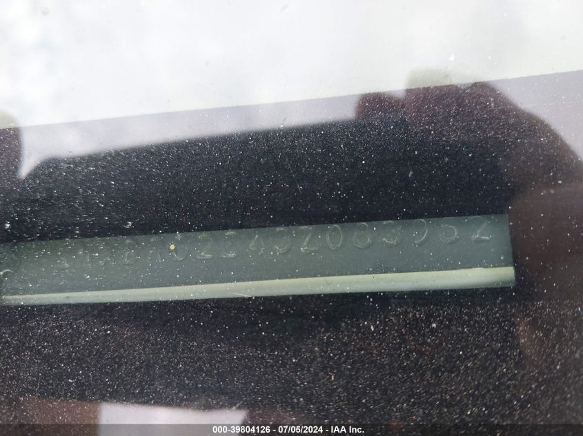 2003 Toyota Corolla Le VIN: 1NXBR32E43Z083952 Lot: 39804126