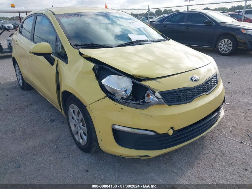 2016 Kia Rio Lx VIN: KNADM4A34G6575762 Lot: 39804130