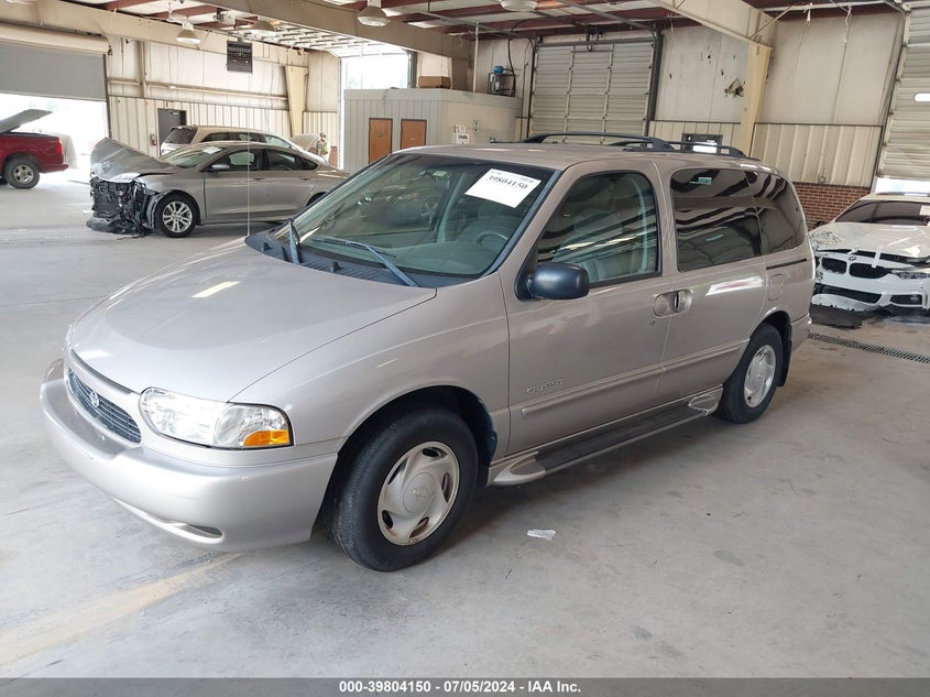 2000 Nissan Quest Se/Gle/Gxe VIN: 4N2XN11T5YD843580 Lot: 39804150