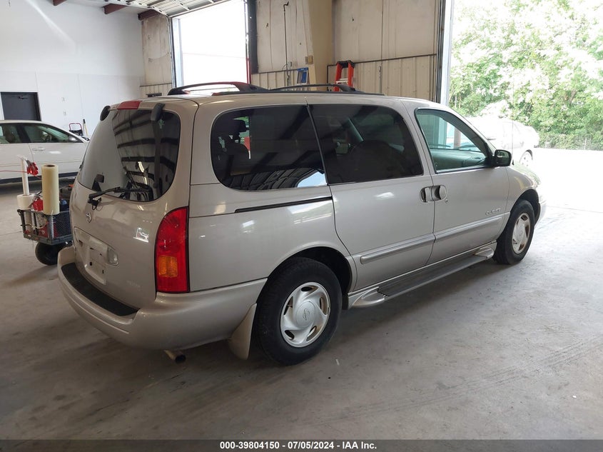 2000 Nissan Quest Se/Gle/Gxe VIN: 4N2XN11T5YD843580 Lot: 39804150