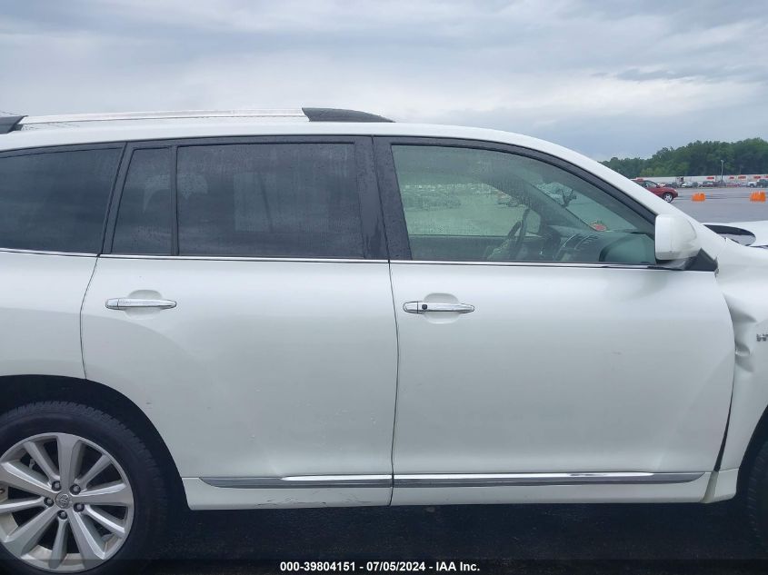 2012 Toyota Highlander Hybrid Limited V6 VIN: JTEDC3EHXC2010127 Lot: 39804151