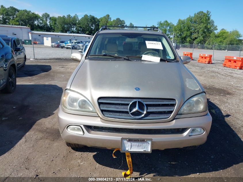 2002 Mercedes-Benz Ml 320 VIN: 4JGAB54E02A322647 Lot: 39804213