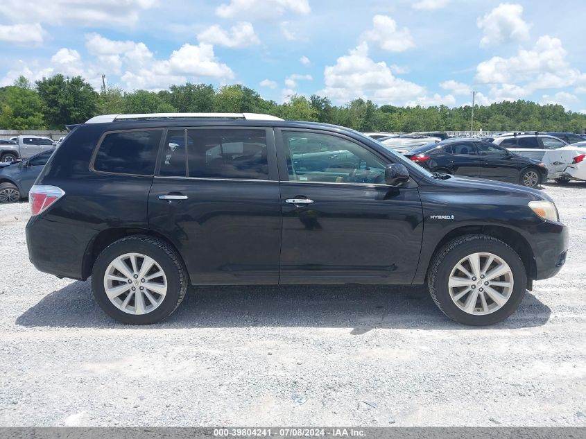 2010 Toyota Highlander Hybrid Base V6 VIN: JTEBW3EHXA2040563 Lot: 39804241