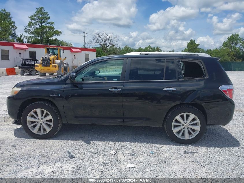 2010 Toyota Highlander Hybrid Base V6 VIN: JTEBW3EHXA2040563 Lot: 39804241