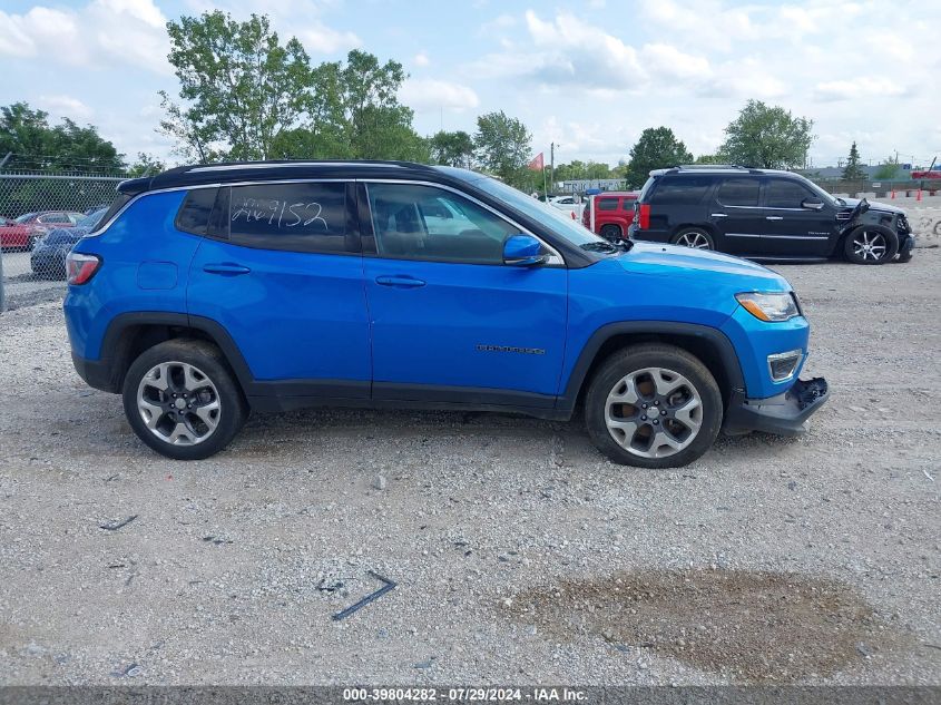 2020 Jeep Compass Limited 4X4 VIN: 3C4NJDCB0LT195967 Lot: 39804282