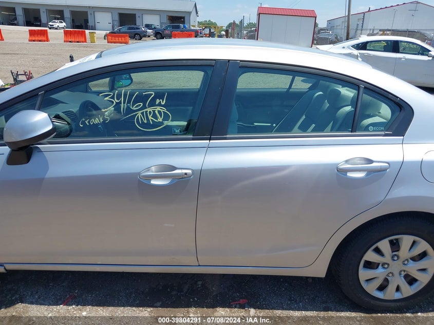 2012 Honda Civic Lx VIN: 2HGFB2F53CH574645 Lot: 39804291