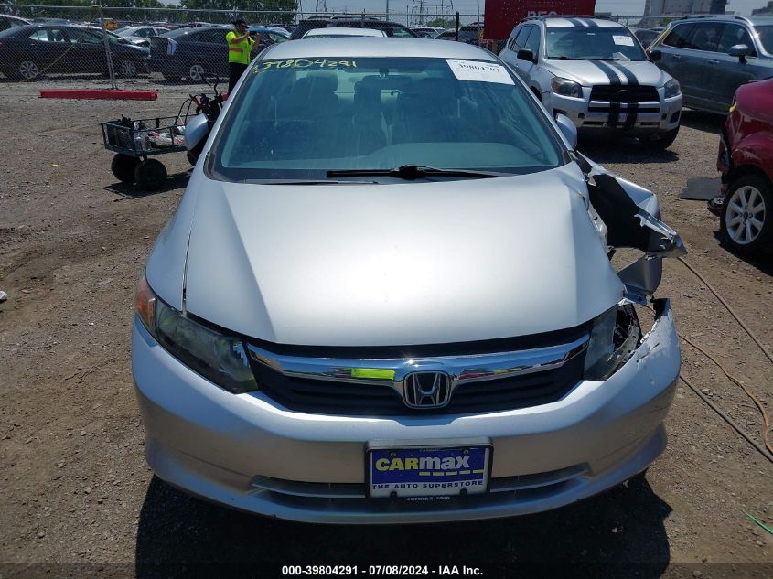 2012 Honda Civic Lx VIN: 2HGFB2F53CH574645 Lot: 39804291