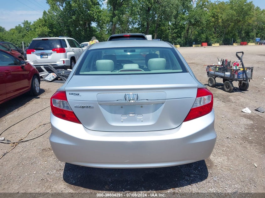 2012 Honda Civic Lx VIN: 2HGFB2F53CH574645 Lot: 39804291