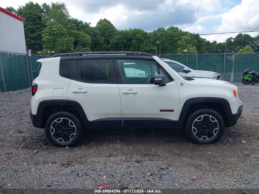 2015 Jeep Renegade Trailhawk VIN: ZACCJBCT2FPB31445 Lot: 39804294