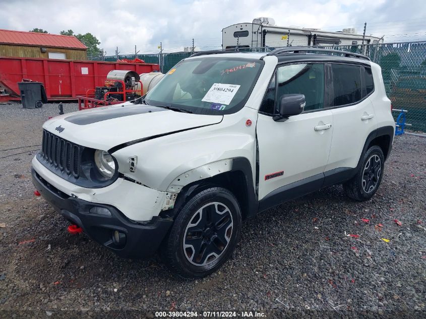 2015 Jeep Renegade Trailhawk VIN: ZACCJBCT2FPB31445 Lot: 39804294