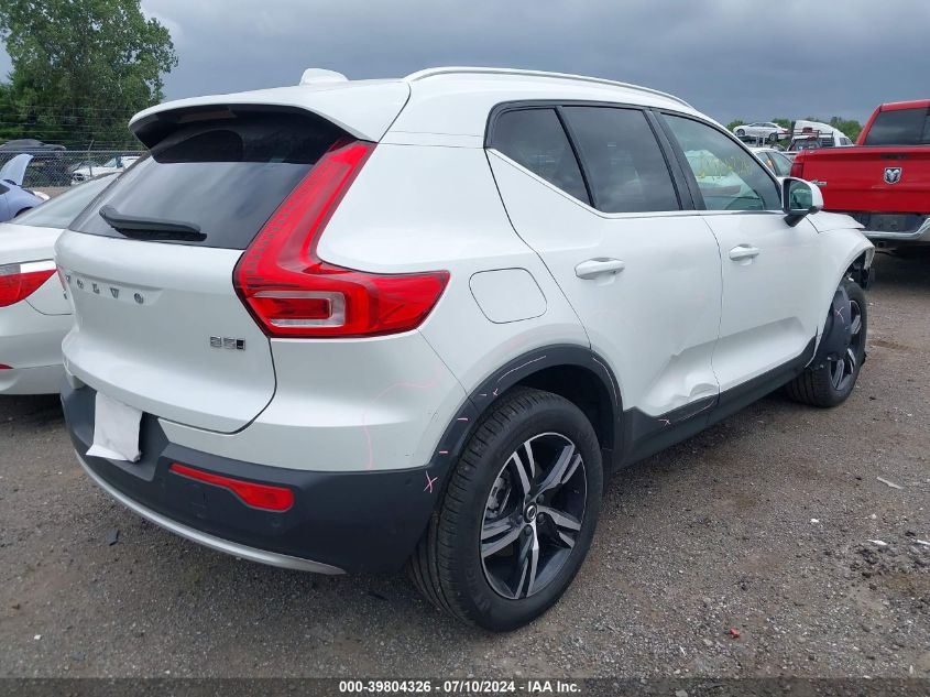 2023 Volvo Xc40 B5 Plus Bright Theme VIN: YV4L12UE9P2048023 Lot: 39804326