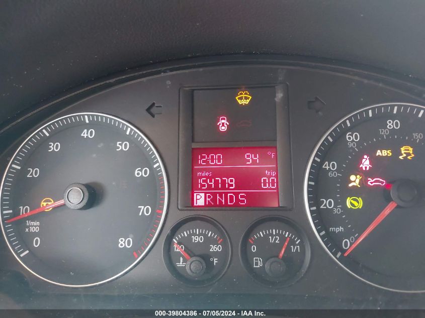 2009 Volkswagen Jetta Se VIN: 3VWRM71K89M156184 Lot: 39804386