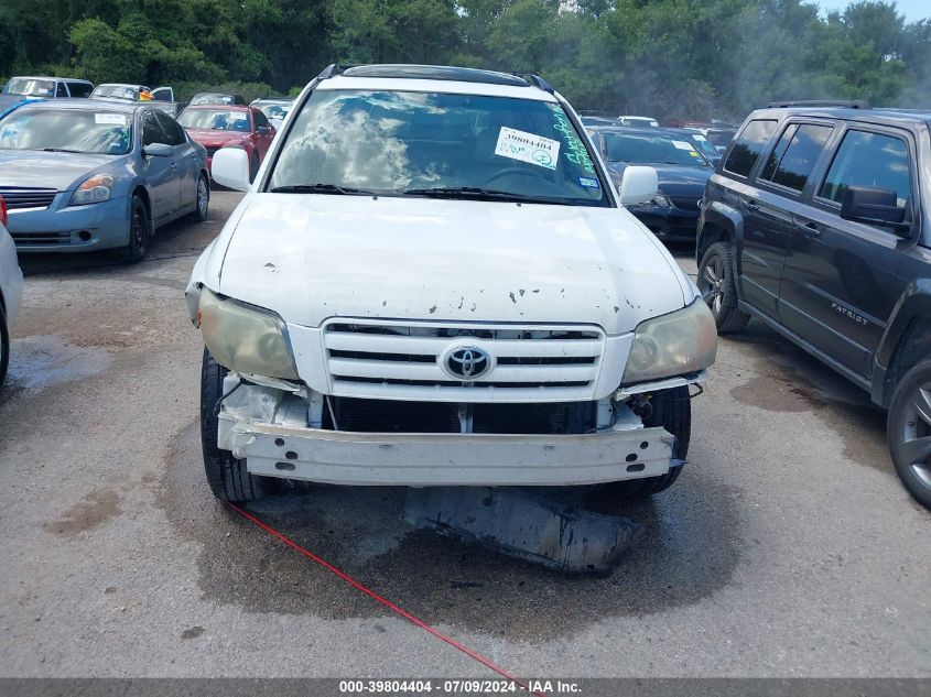 2004 Toyota Highlander V6 VIN: JTEDP21AX40008706 Lot: 39804404