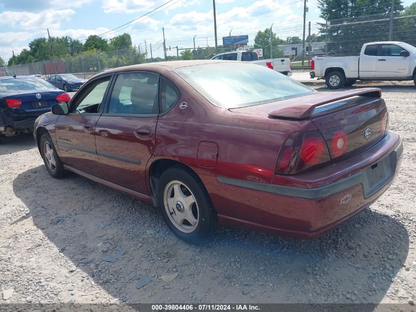 2002 Chevrolet Impala Ls VIN: 2G1WH55K629336229 Lot: 39804406