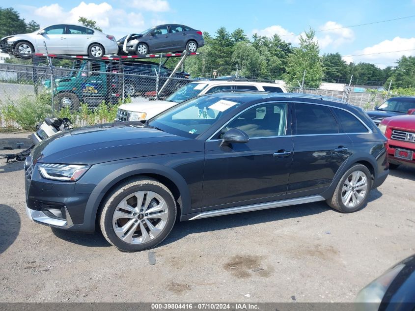 2022 Audi A4 Allroad Premium Plus 45 Tfsi Quattro S Tronic VIN: WA18AAF48NA020797 Lot: 39804416