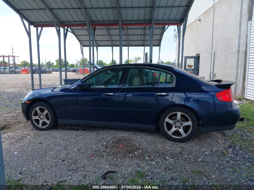 2003 Infiniti G35 Luxury Leather VIN: JNKCV51E63M020111 Lot: 39804501