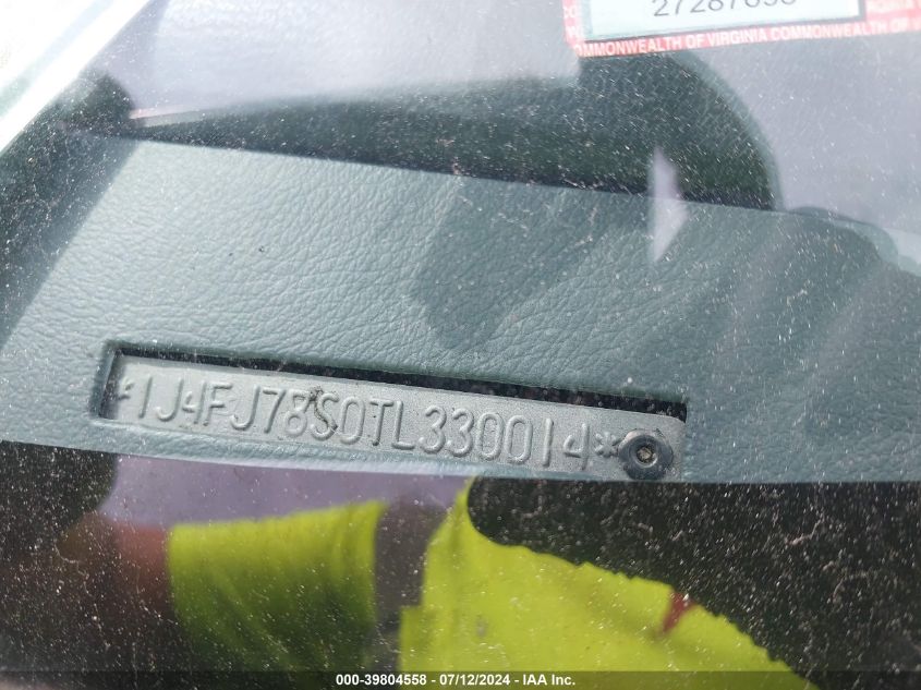 1996 Jeep Cherokee Country VIN: 1J4FJ78S0TL330014 Lot: 39804558