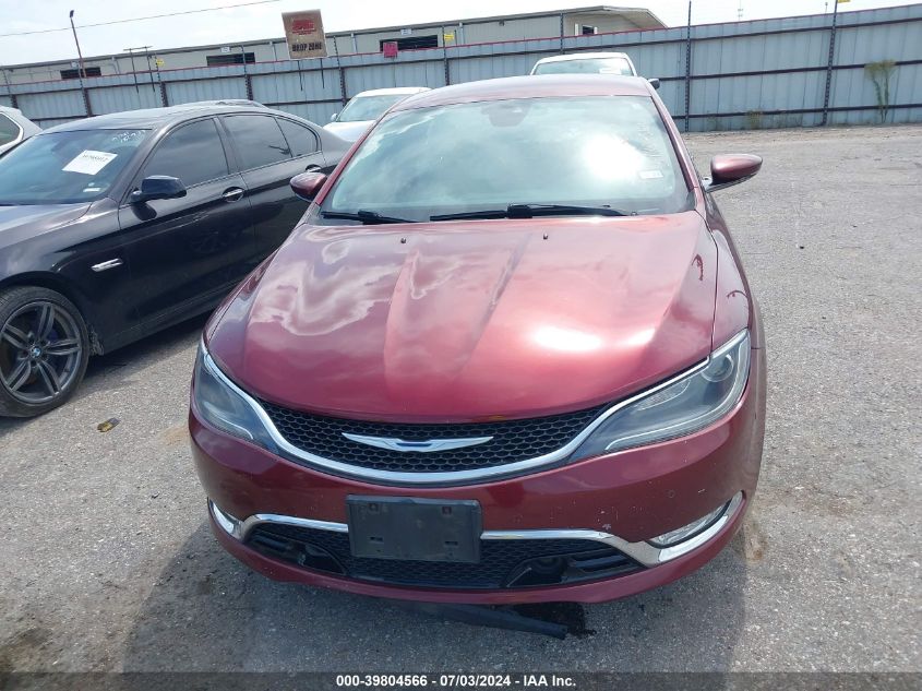 2015 Chrysler 200 C VIN: 1C3CCCCG7FN641239 Lot: 39804566