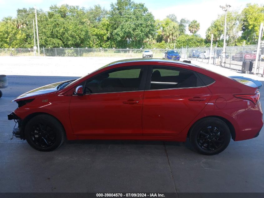 2022 Hyundai Accent Se/Sel VIN: 3KPC24A61NE180217 Lot: 39804570