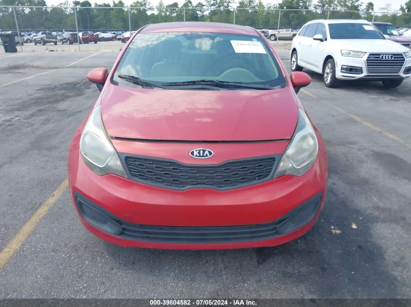 2013 Kia Rio Lx VIN: KNADM4A37D6125079 Lot: 39804582