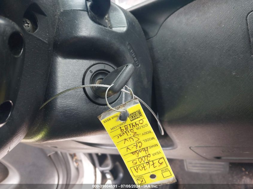 2005 Honda Cr-V Ex VIN: JHLRD78815C044189 Lot: 39804591