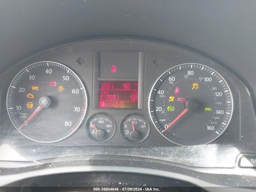 2008 Volkswagen Jetta Wolfsburg VIN: 3VWRJ71K38M127022 Lot: 39804646