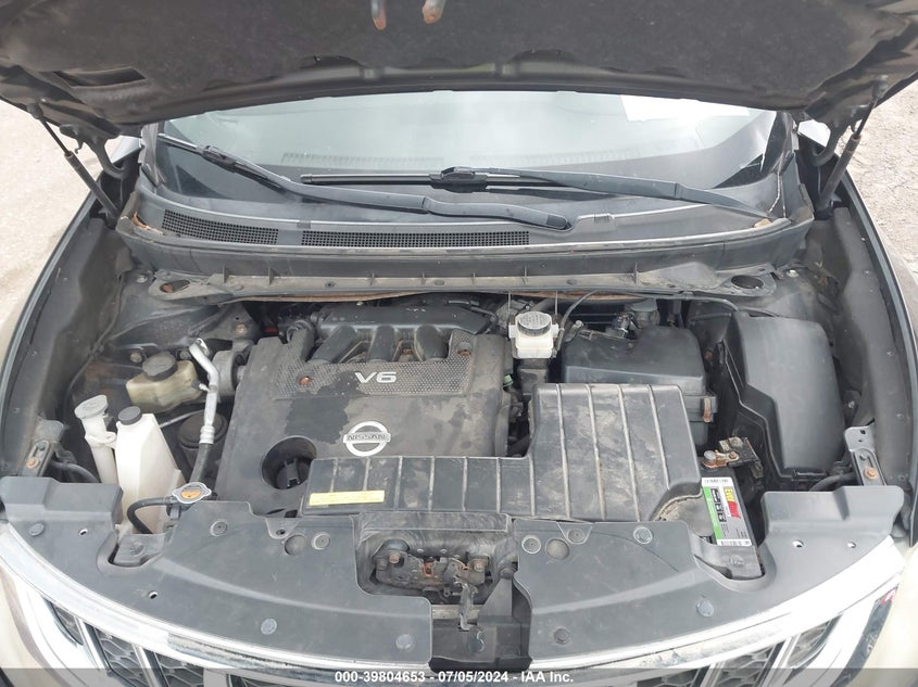 2011 Nissan Murano Sv VIN: JN8AZ1MW4BW164838 Lot: 39804653