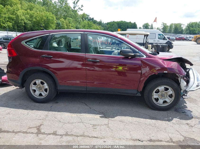 2015 Honda Cr-V Lx VIN: 5J6RM4H32FL059845 Lot: 39804677