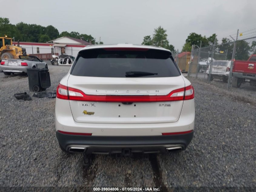 2016 Lincoln Mkx Reserve VIN: 2LMTJ8LP6GBL45883 Lot: 39804806