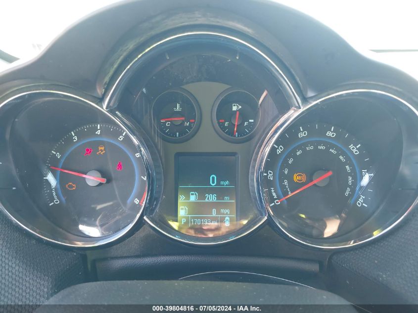 2012 Chevrolet Cruze 2Lt VIN: 1G1PG5SC7C7383308 Lot: 39804816