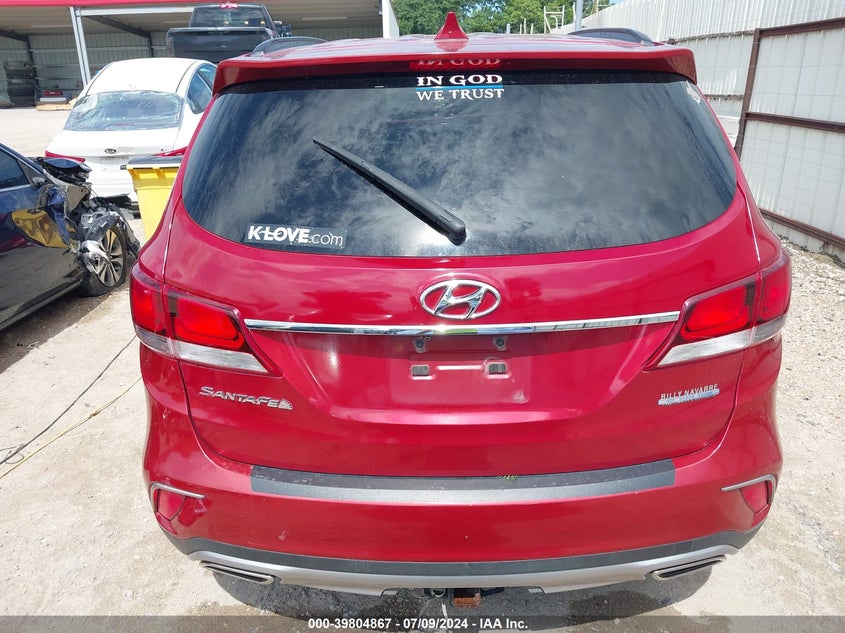 2017 Hyundai Santa Fe Se VIN: KM8SN4HF8HU184999 Lot: 39804867