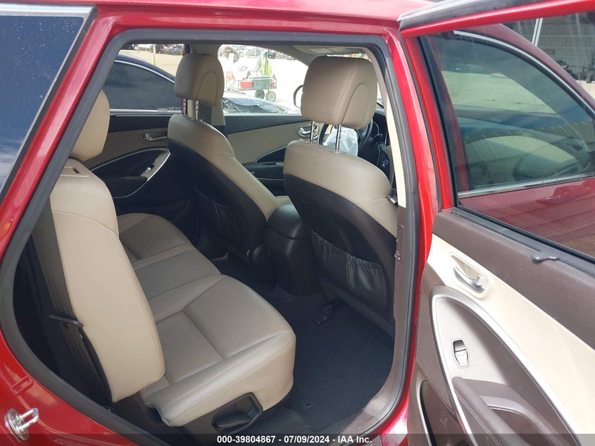 2017 Hyundai Santa Fe Se VIN: KM8SN4HF8HU184999 Lot: 39804867