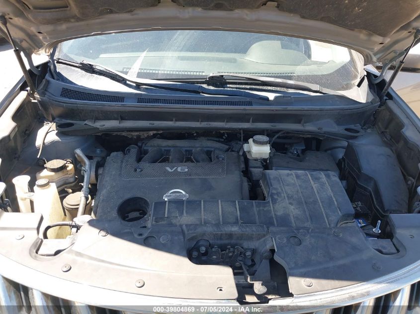 2009 Nissan Murano Sl VIN: JN8AZ18W79W215060 Lot: 39804869