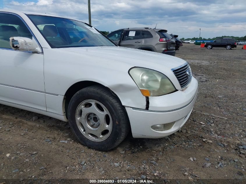 2001 Lexus Ls 430 VIN: JTHBN30F710004899 Lot: 39804893