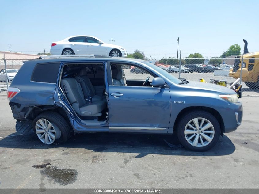 2012 Toyota Highlander Hybrid Limited V6 VIN: JTEDC3EH5C2010228 Lot: 39804913