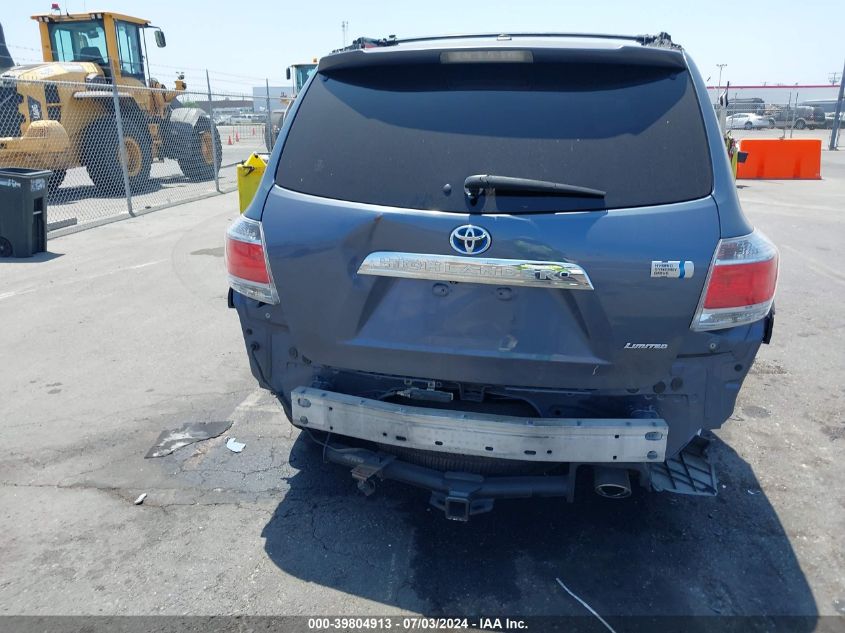 2012 Toyota Highlander Hybrid Limited V6 VIN: JTEDC3EH5C2010228 Lot: 39804913
