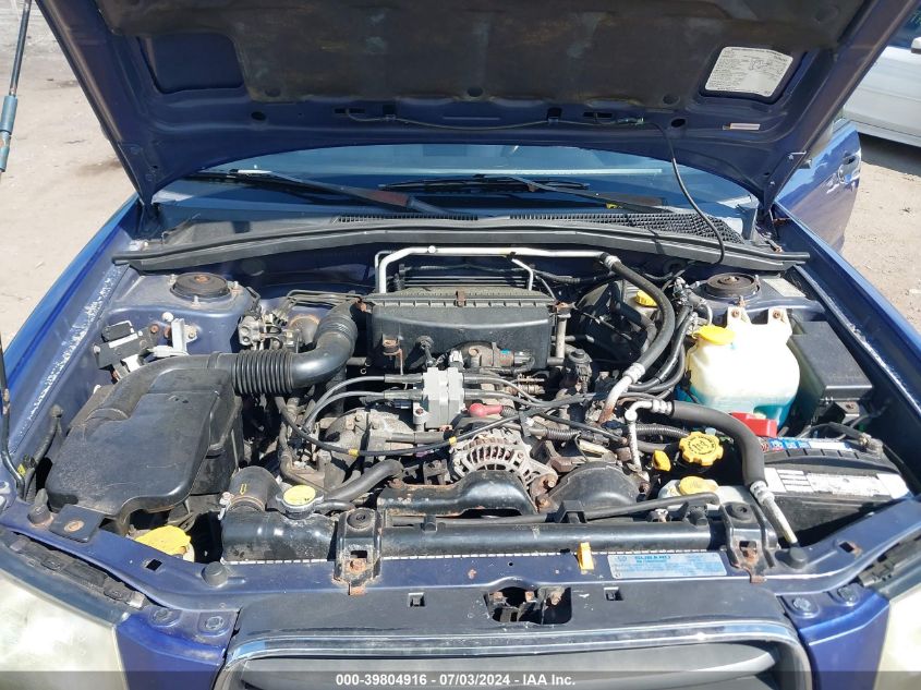 2004 Subaru Forester 2.5X VIN: JF1SG63634H727671 Lot: 39804916