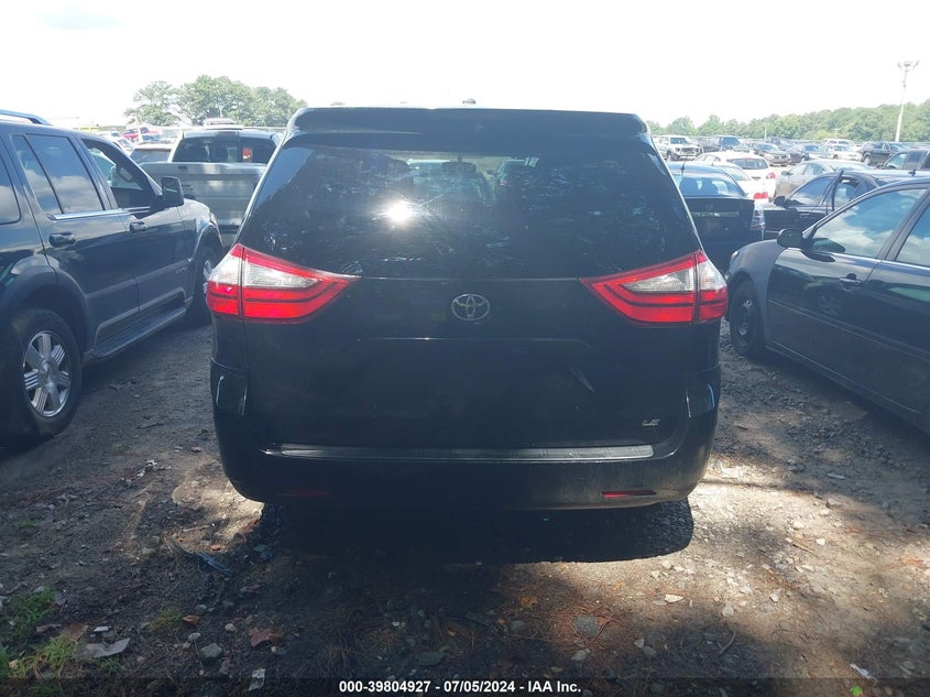 2016 Toyota Sienna Le 8 Passenger VIN: 5TDKK3DC3GS765994 Lot: 39804927