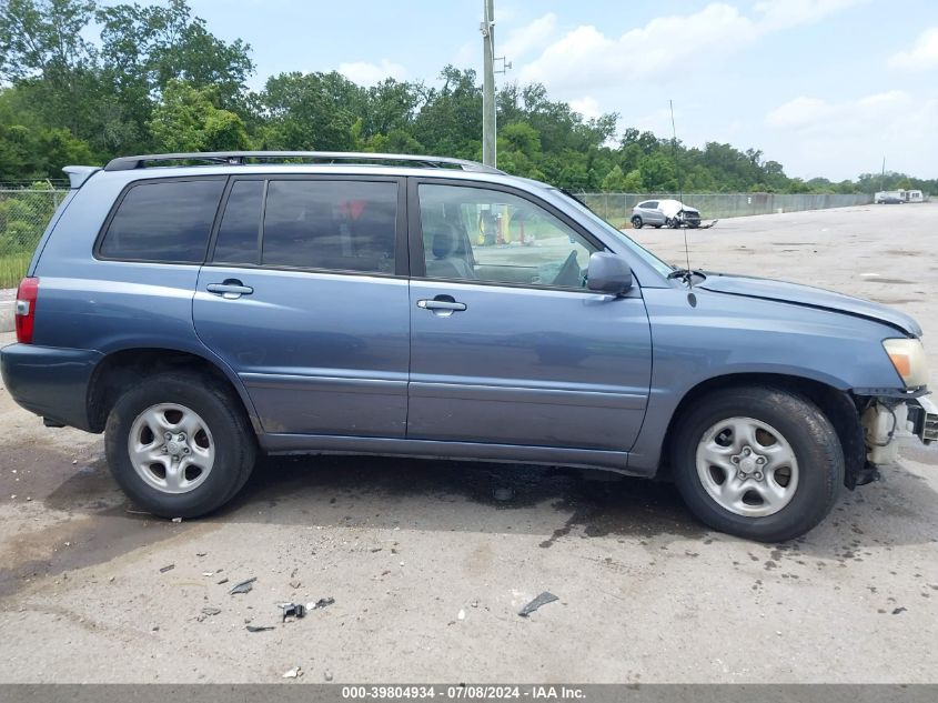 2006 Toyota Highlander VIN: JTEGD21A960135956 Lot: 39804934