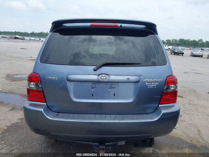 2006 Toyota Highlander VIN: JTEGD21A960135956 Lot: 39804934