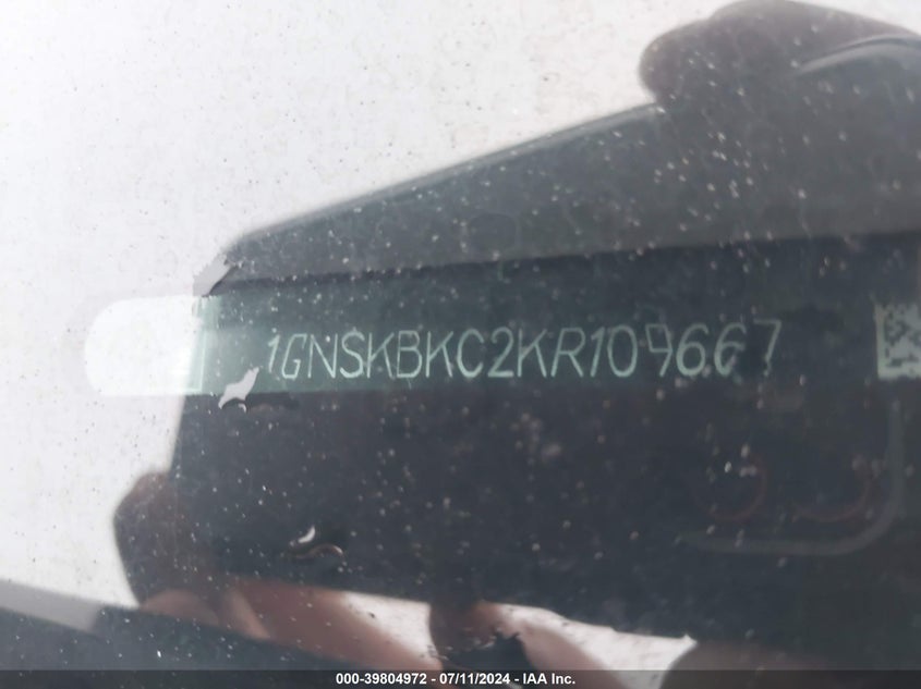 2019 CHEVROLET TAHOE LT - 1GNSKBKC2KR109667