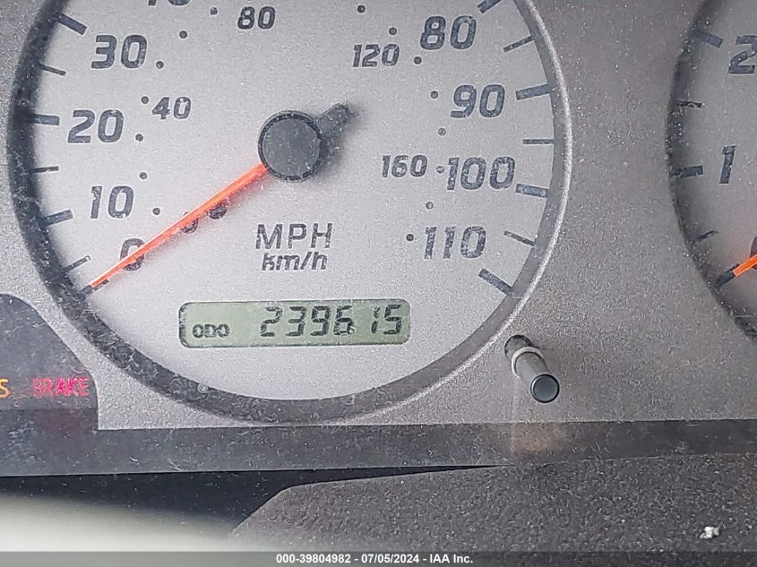 2001 Nissan Xterra Se VIN: 5N1ED28T81C588309 Lot: 39804982