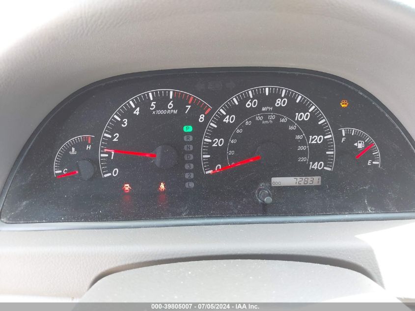 2005 Toyota Camry Xle VIN: 4T1BE30K85U097229 Lot: 39805007