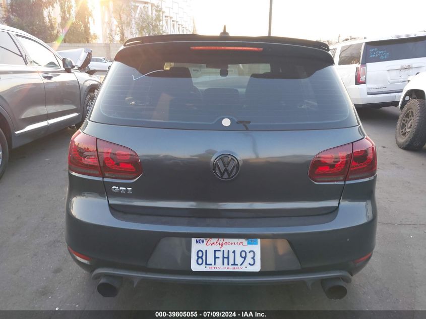 2012 Volkswagen Gti 4-Door VIN: WVWGV7AJ5CW263344 Lot: 39805055