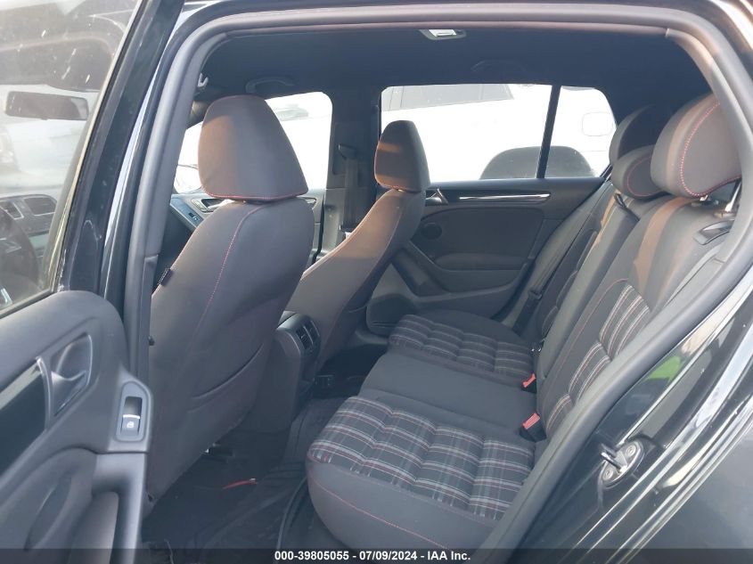 2012 Volkswagen Gti 4-Door VIN: WVWGV7AJ5CW263344 Lot: 39805055