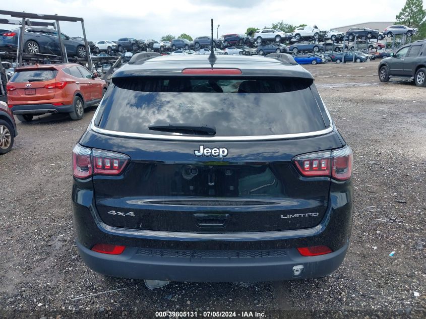 2018 Jeep Compass Limited 4X4 VIN: 3C4NJDCB2JT329195 Lot: 39805131