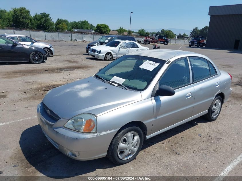 2004 Kia Rio VIN: KNADC125946292402 Lot: 39805184