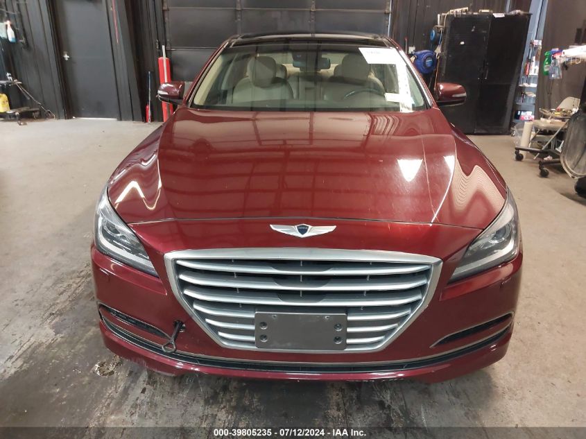 2015 Hyundai Genesis 3.8 VIN: KMHGN4JE9FU049017 Lot: 39805235